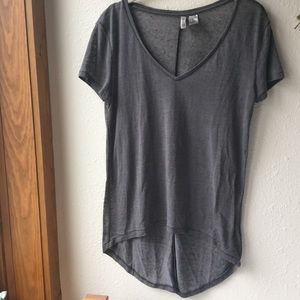 H&M short sleeve heather gray